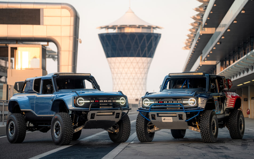 Ford BroncoTM DR swaps the desert for the track in Abu Dhabi